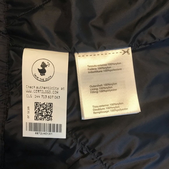 Save The Duck Black Mega Packable Hood Rain Jacket NWT Size Small - Picture 8 of 16